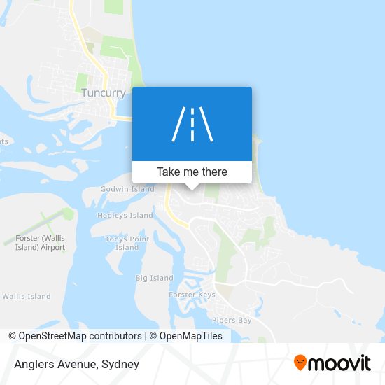 Anglers Avenue map