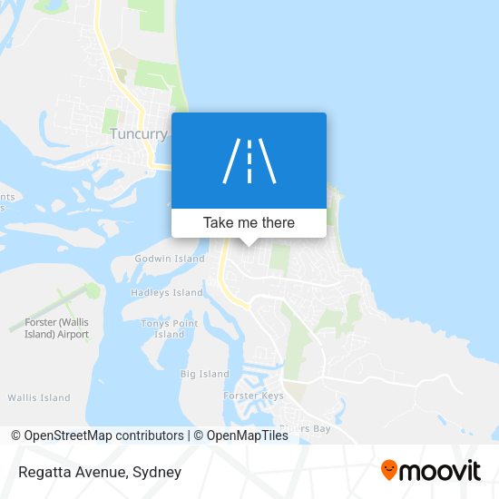 Regatta Avenue map