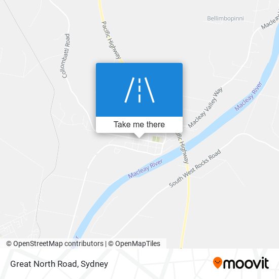 Mapa Great North Road