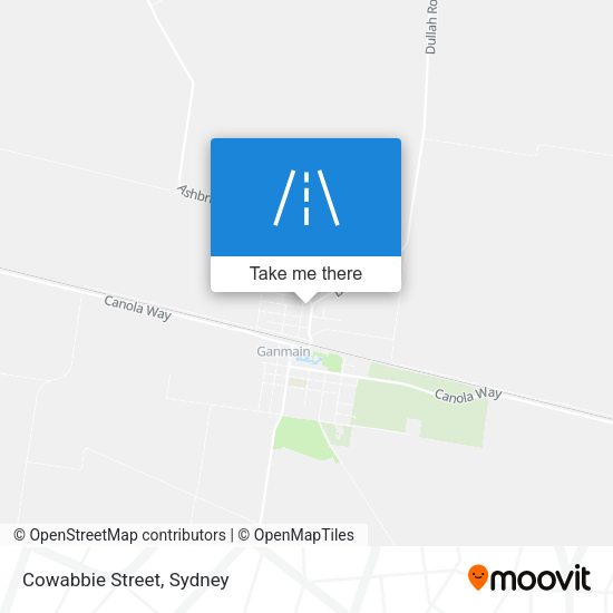 Cowabbie Street map