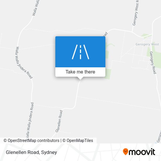 Glenellen Road map