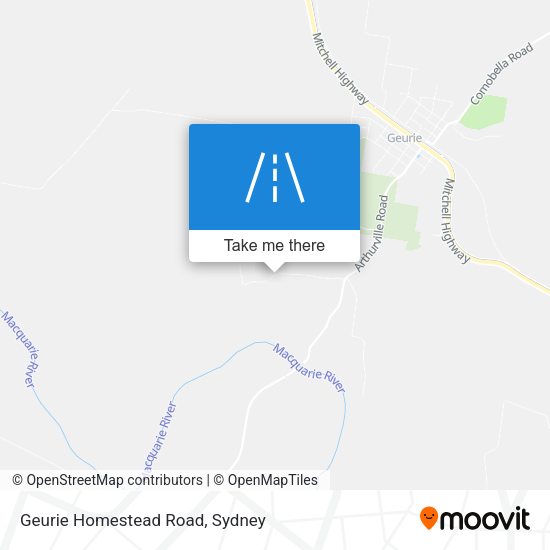 Geurie Homestead Road map