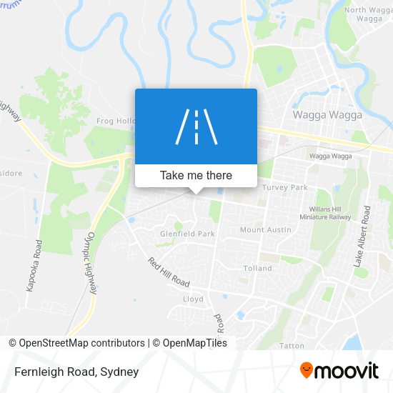Fernleigh Road map
