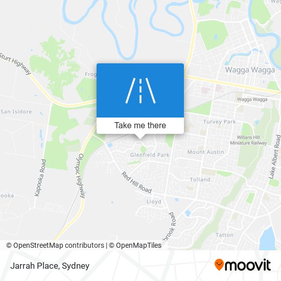 Jarrah Place map