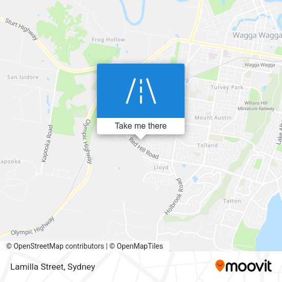 Lamilla Street map