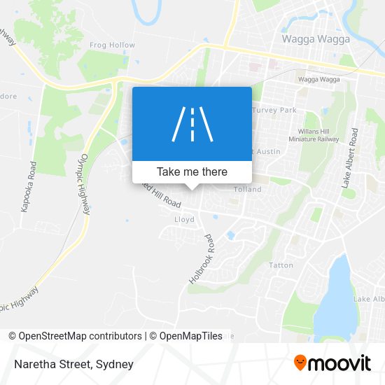 Naretha Street map