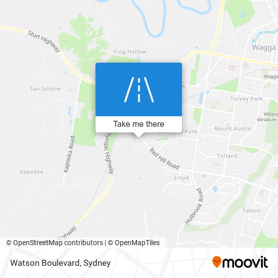 Mapa Watson Boulevard