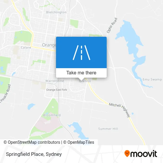 Mapa Springfield Place