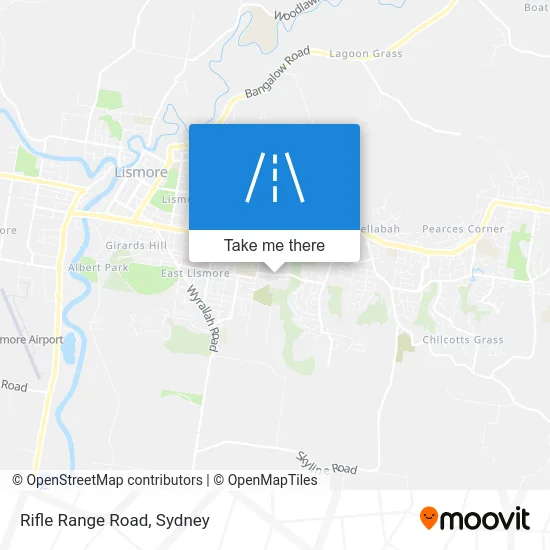 Mapa Rifle Range Road
