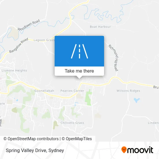 Mapa Spring Valley Drive