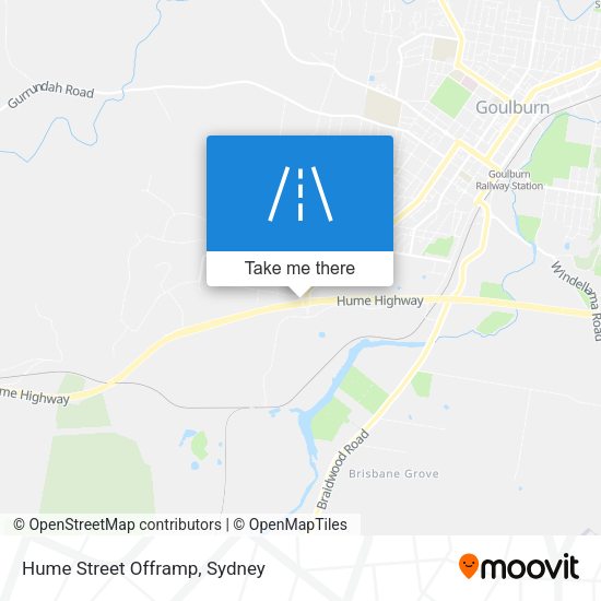 Hume Street Offramp map