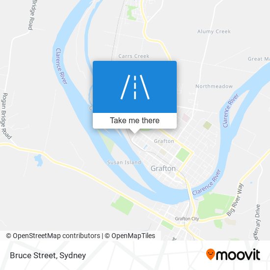 Bruce Street map