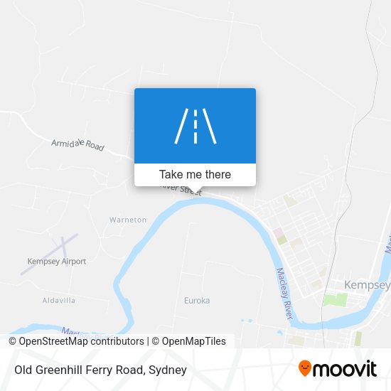 Old Greenhill Ferry Road map
