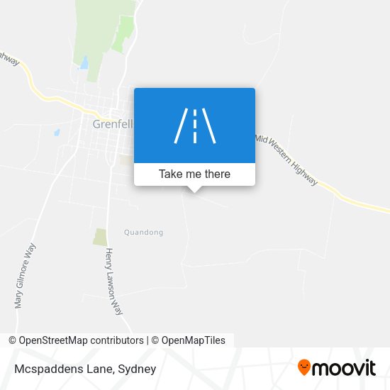Mcspaddens Lane map