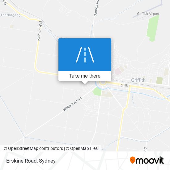 Erskine Road map