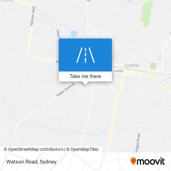 Mapa Watson Road