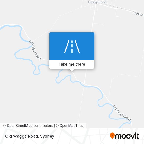 Old Wagga Road map