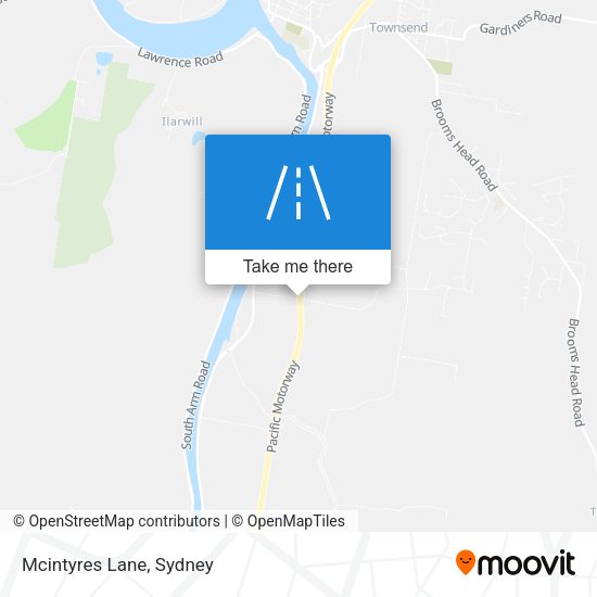 Mcintyres Lane map