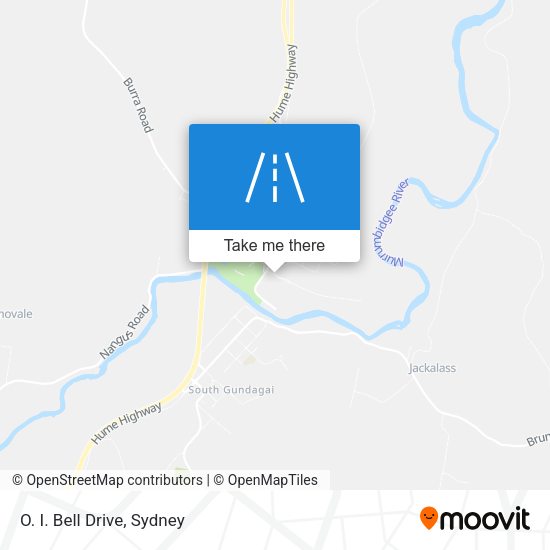 O. I. Bell Drive map