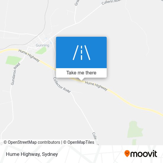 Hume Highway map