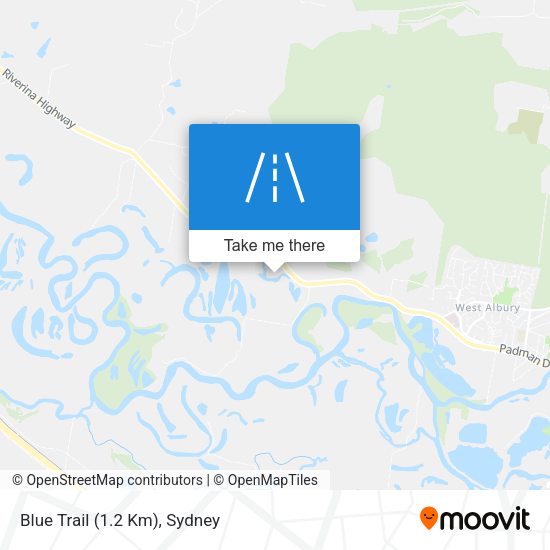 Blue Trail (1.2 Km) map