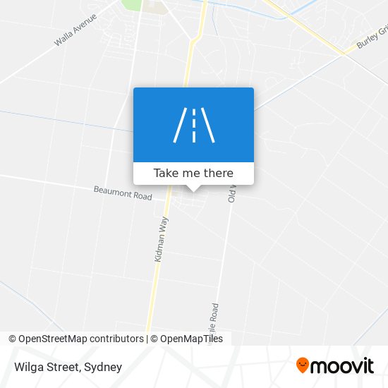 Mapa Wilga Street