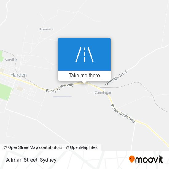 Allman Street map