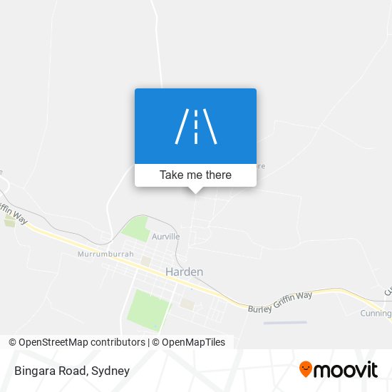 Bingara Road map