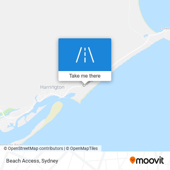 Beach Access map