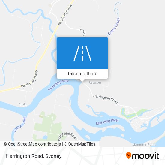 Harrington Road map