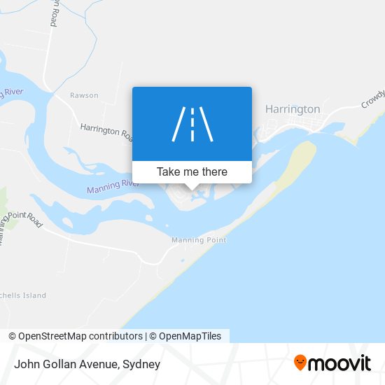 Mapa John Gollan Avenue