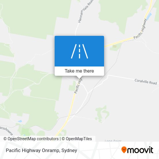 Pacific Highway Onramp map