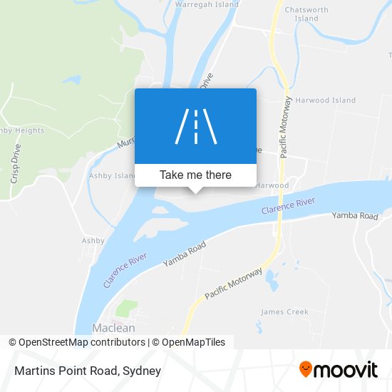 Martins Point Road map