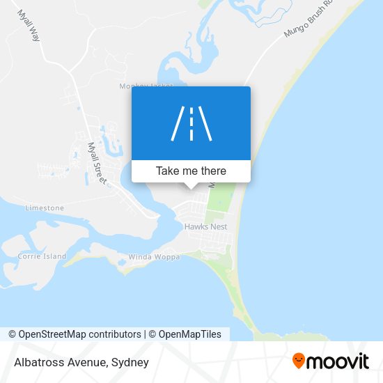 Albatross Avenue map