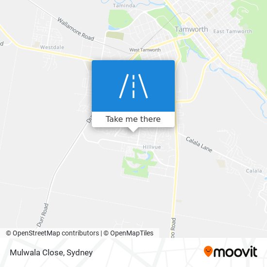 Mapa Mulwala Close