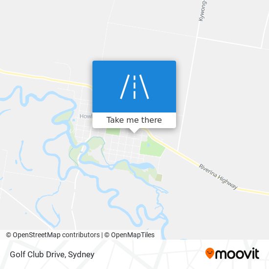Mapa Golf Club Drive