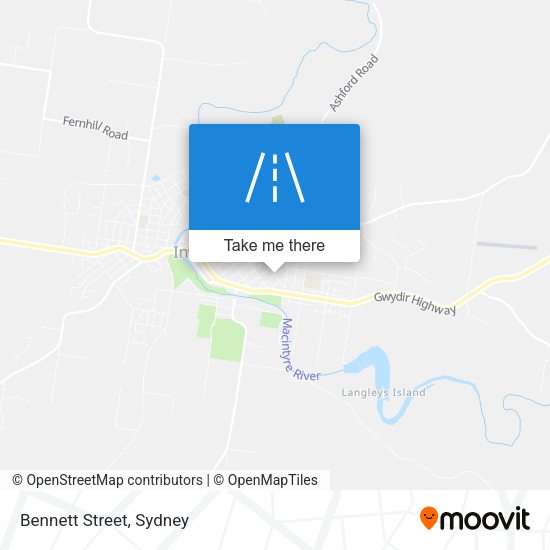 Bennett Street map
