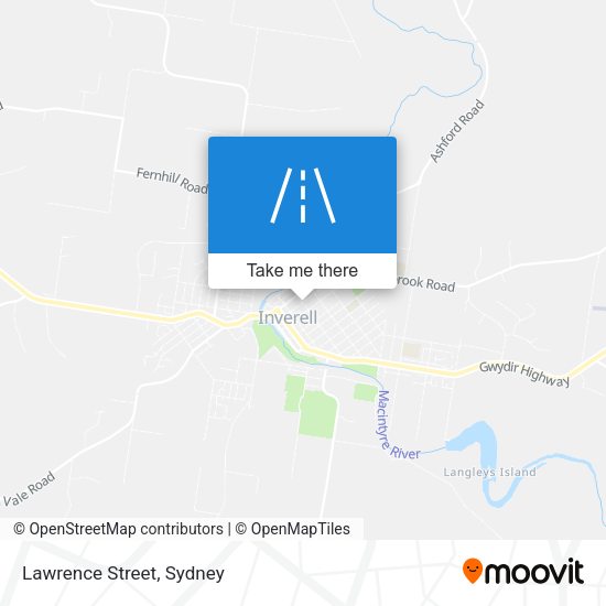 Lawrence Street map
