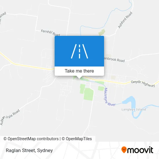 Mapa Raglan Street
