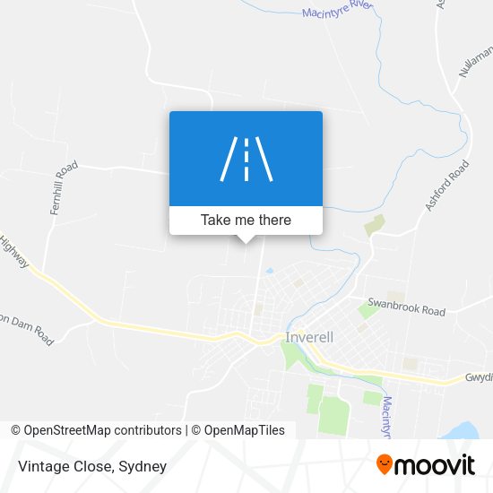 Vintage Close map