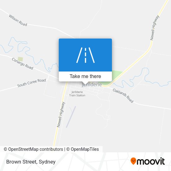 Brown Street map