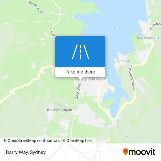 Barry Way map
