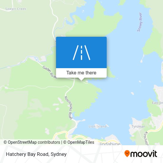 Hatchery Bay Road map