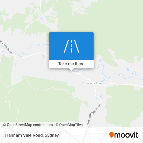 Hannam Vale Road map