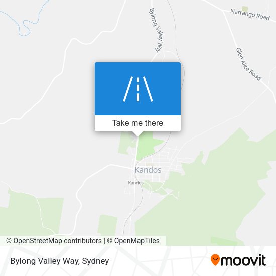 Bylong Valley Way map