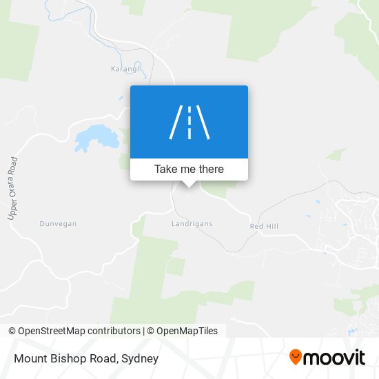 Mount Bishop Road map