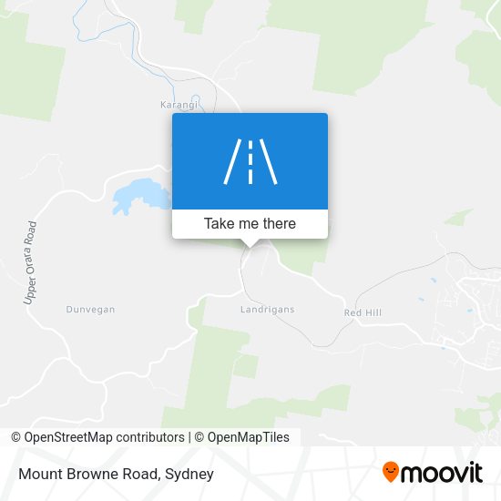 Mount Browne Road map