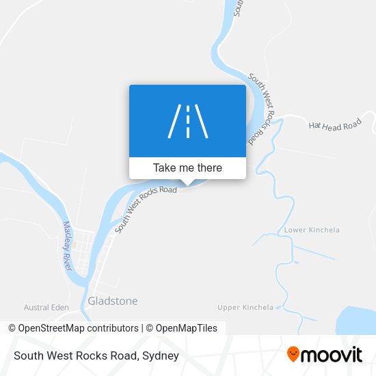 South West Rocks Road map