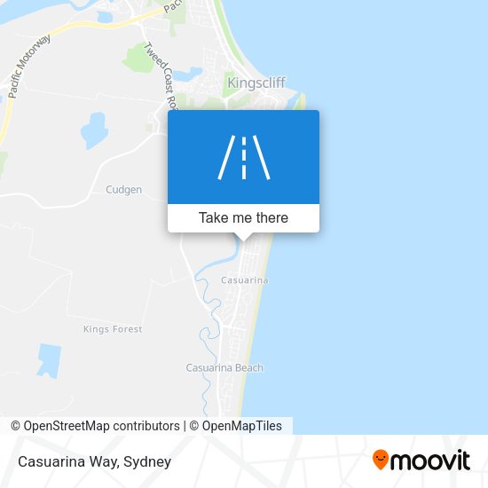 Casuarina Way map