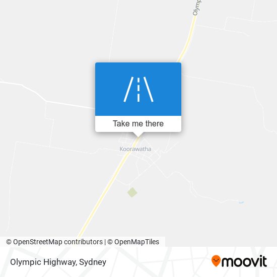 Olympic Highway map